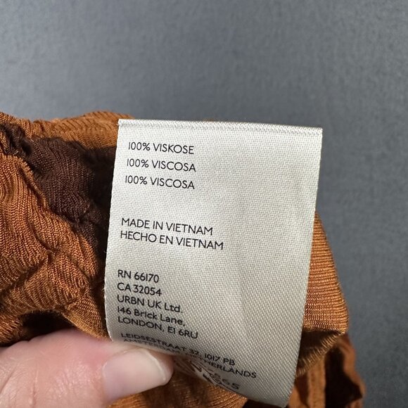 S by Anthropologie Pants Womens Small Wide Leg Pull On Zigzag Pattern Viscose - Picture 8 of 11